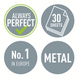 Діркопробивач настільний металевий Leitz New NeXXt Style, 30 аркушів, колір біла сталь