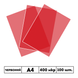 400 мкр полупрозрачная SATIN красная обложка А4