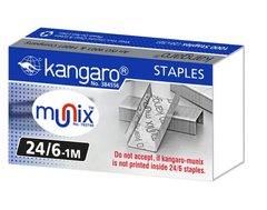 Скобы для степлера 24/ 6 Kangaro, 1000 шт.