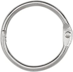 Кольцо для переплета 14 мм (9/16'') СЕРЕБРО (100 шт.), Серебристый