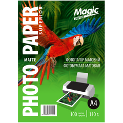 Фотопапір 110 г/м2 формат А4 100 аркушів матовий Magic