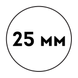 Пластикова пружина Ф25 мм (50 шт) БІЛА