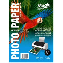 Фотобумага 140 г/м2 формат А4 100 листов двухсторонняя матовая Magic