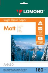Фотобумага 180 г/м2 формат А4 50 листов матовая Lomond