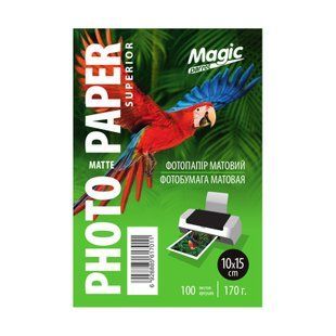 Фотобумага 170 г/м2 формат 10х15 100 листов матовая Magic