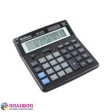 Калькулятор Brilliant BS-320, бухгалтерский, 12 разрядов