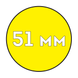Пластикова пружина Ф51 мм (5 шт) ЖОВТА