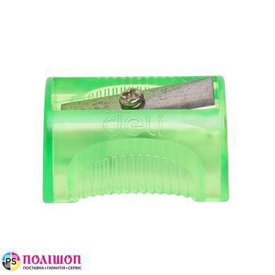 Точилка для олівців DELI EH032 COMIKO без контейнера, 1 отвір, зелена