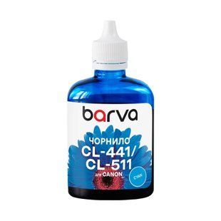Чернило для Canon CL-441/CLI-521/CL-511 специальное 90 г, водорастворимое, голубое Barva