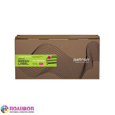 Картридж сумісний HP 128 (CE323A) Green Label, пурпуровий Patron (PN-128AMGL)