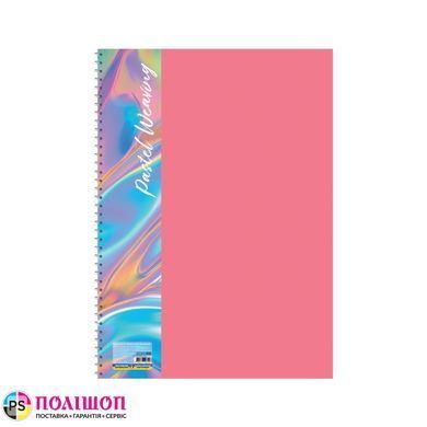 Набір блокнотів на спіралі А4 Economix Pastel Weaving 80 аркушів клітинка 4 шт. асорті пастель (E20310_set)