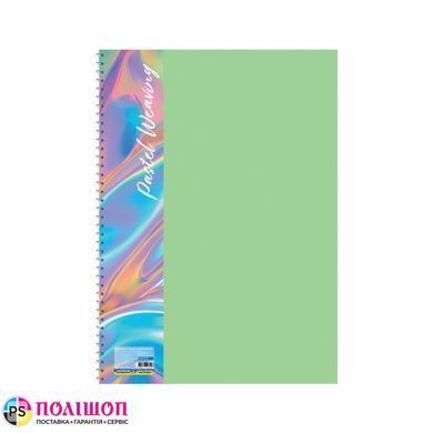 Набір блокнотів на спіралі А4 Economix Pastel Weaving 80 аркушів клітинка 4 шт. асорті пастель (E20310_set)