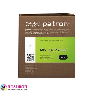 Картридж Green Label Patron совместим с XEROX 106R02773 (Ph 3020, WC 3025)