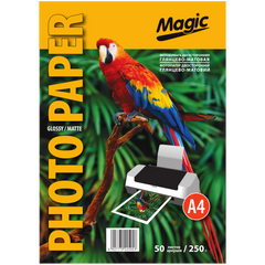 Фотопапір 250 г/м2 формат А4 50 аркушів двосторонній глянцево/матовий Magic