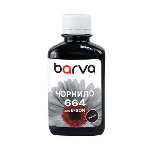 Чорнило для Epson 664BK спеціальне 180 мл, водорозчинне, чорне Barva