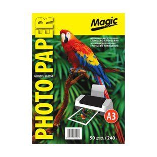 Фотобумага 240 г/м2 формат А3 50 листов двухсторонняя глянцевая Magic