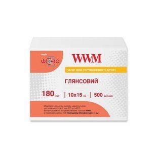 Фотобумага 180 г/м2 10х15 500 листов глянцевая WWM