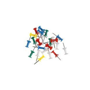Кнопки-цвяшки Buromax Jobmax кольорові пластикові, 25 шт. в упаковці (BM.5305)