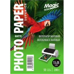 Фотопапір 200 г/м2 формат 13х18 50 аркушів матовий Magic