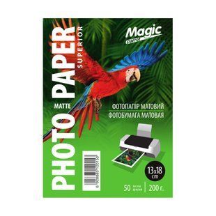 Фотопапір 200 г/м2 формат 13х18 50 аркушів матовий Magic