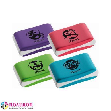 Набор из 4 ластиков Maped ESSENTIALS SOFT Color разного цвета