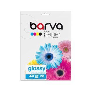 Фотопапір 200 г/м2 формат A4 20 аркушів глянцевий Original Barva