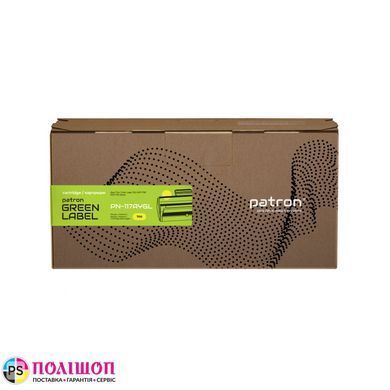 Тонер-картридж сумісний HP 117A (W2072A) жовтий Green Label Patron (PN-117AYGL)