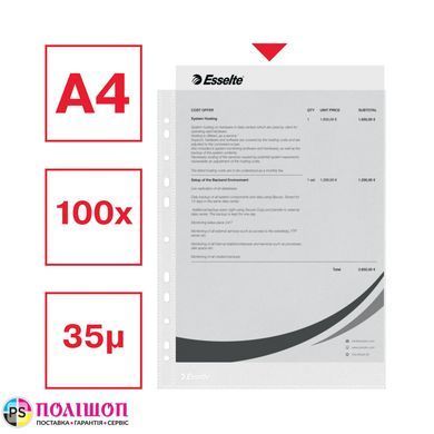 Файли для документів Esselte A4+ 35мкр 100шт