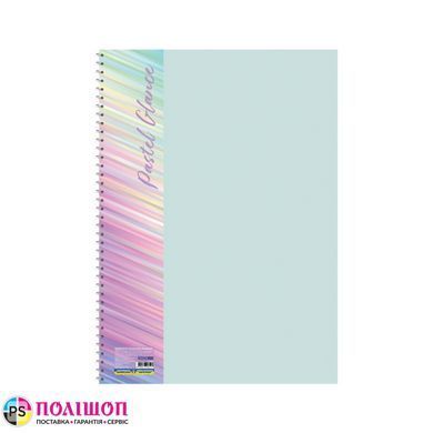 Набір блокнотів на спіралі Economix Pastel Glance А4 80 аркушів у клітинку, 4 шт. пастельні кольори (E20311-SET)