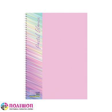 Набір блокнотів на спіралі Economix Pastel Glance А4 80 аркушів у клітинку, 4 шт. пастельні кольори (E20311-SET)