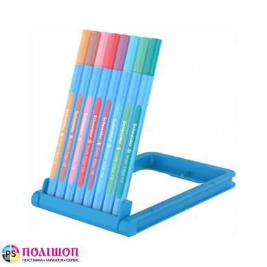 Набір масляних ручок SCHNEIDER SLIDER EDGE PASTEL XB, 8 кольорів в пластиковому пеналі