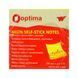 Блокнот с клейким слоем Optima 75&times;75 мм, 100 листов, неоновый желтый (O25513-05)