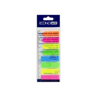 Стикеры-закладки Economix, 12х45, пластиковые, 120 шт