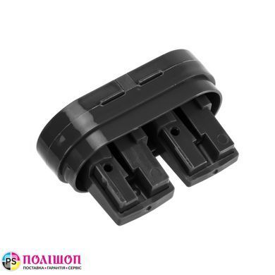 Точилка для карандашей DELI EH553 с контейнером, 2 отверстия, черная