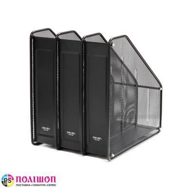 Лоток вертикальний Deli 9197 металева сiтка, 3 відділення