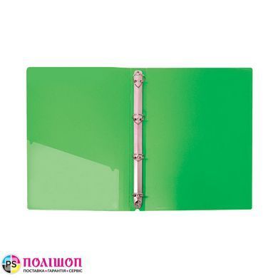 Папка пластикова А4 Economix на 4 кільця, зелена