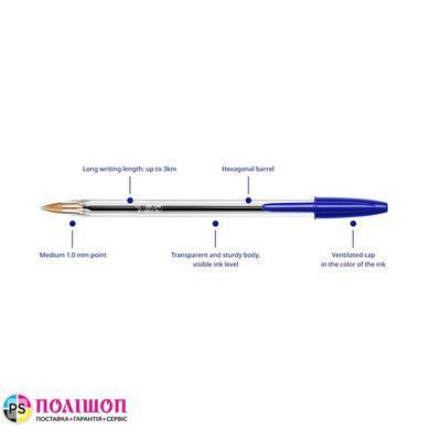 Ручка кулькова масляна BIC Cristal Original, червона