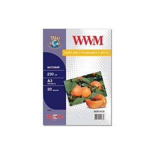 Фотобумага 230 г/м2 А4 100 листов матовая WWM