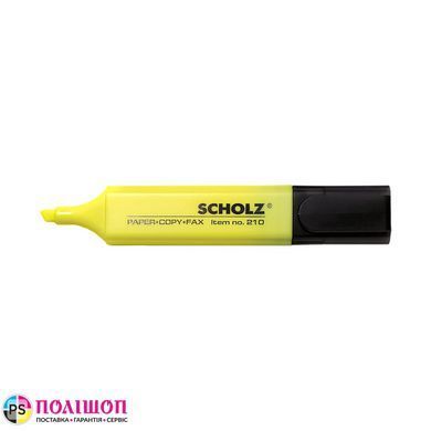 Маркер текстовий SCHOLZ 210 1-5 мм, жовтий