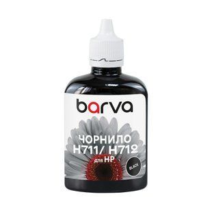 Чорнило для HP 711/712 BK 100 мл, пігментне, чорне Barva