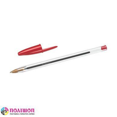 Ручка кулькова масляна BIC Cristal Original, червона