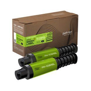 Тонер-картридж сумісний HP 103AD (W1103AD) подвійна упаковка Green Label Patron (PN-103ADGL)