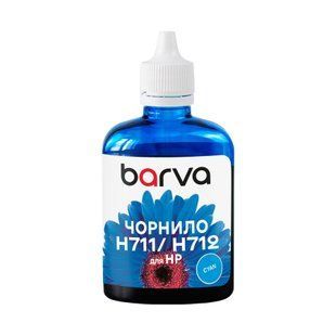 Чорнило для HP 711/712 C 100 мл, водорозчинне, блакитне Barva