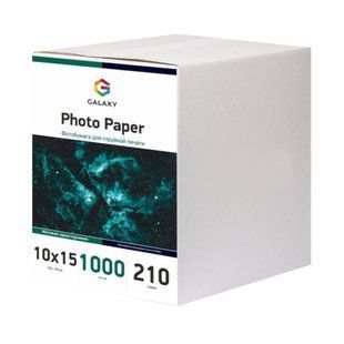 Фотобумага 210 г/м2 формат 10х15 1000 листов матовая Galaxy