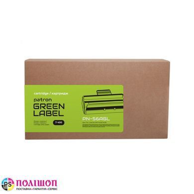 Тонер-картридж совместимый HP 56A (CF256A) Green Label Patron (PN-56AGL)