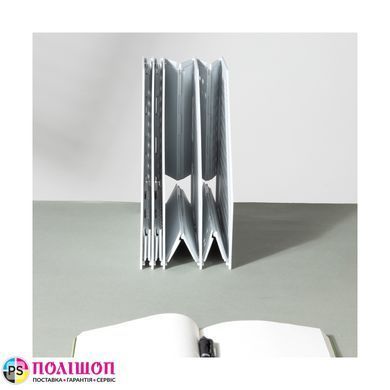 Лоток вертикальный Deli E78995 пластик, 1-3 отделения, светло-серый