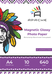 Магнітний фотопапір Apache A4 (10л) глянець