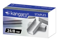 Скобы для степлера 24/ 8 Kangaro, 1000 шт.