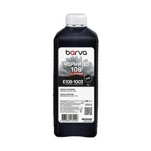 Чернила BARVA для Epson 108 BLACК 1 л, водорастворимые, черные