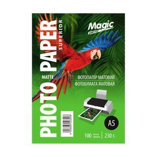 Фотобумага 230 г/м2 формат А5 100 листов матовая Magic